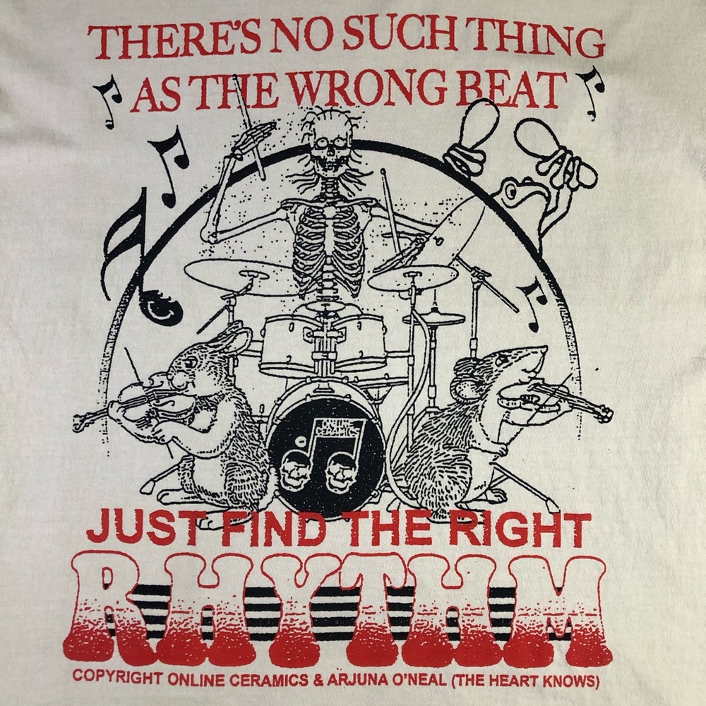Online Ceramics Arjuna O’Neal Wrong Beat Find The Right Rhythm Tan T Shirt XL - Picture 4 of 7